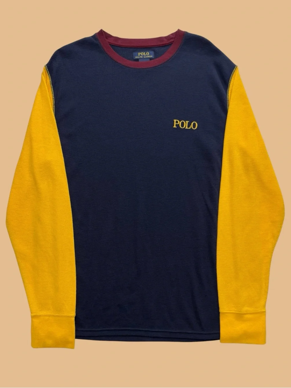 Vintage Polo Ralph Lauren Waffle Knit Long Sleeve